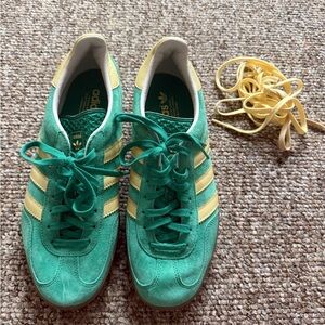 Adidas Gazelle Green and Yellow